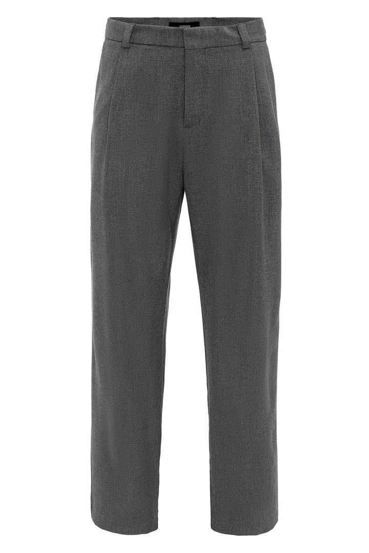 Pantalon Baggy Gris Taille Haute Homme - Wessi