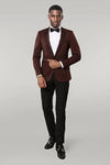 Burgundy Shawl Lapel Tuxedo | Wessi