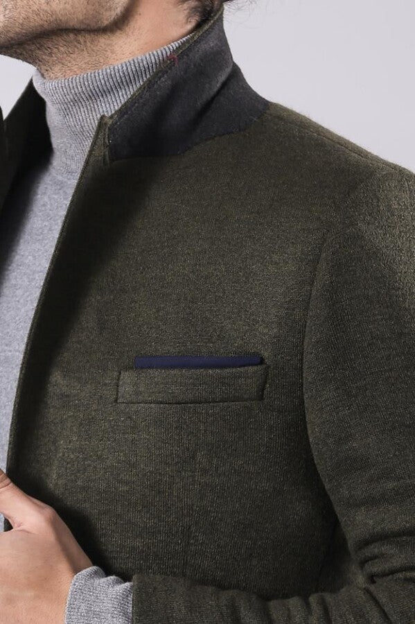 Dark green wool clearance jacket