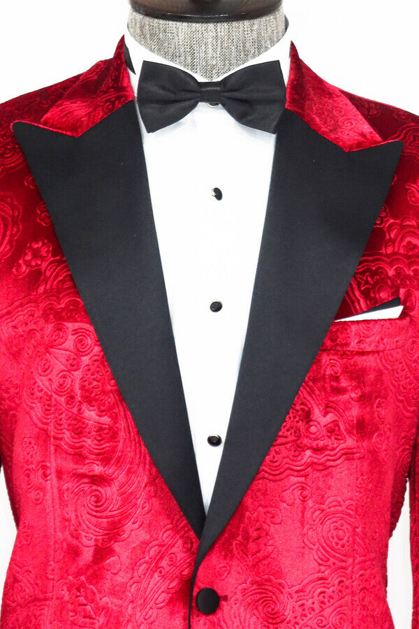 Winter Red Velvet Blazer Set For Dinner Party Luxury Suit Men Shawl Lapel  Black 3 Pec Slim Fit Groom's Wedding 2023 Custom Made - AliExpress