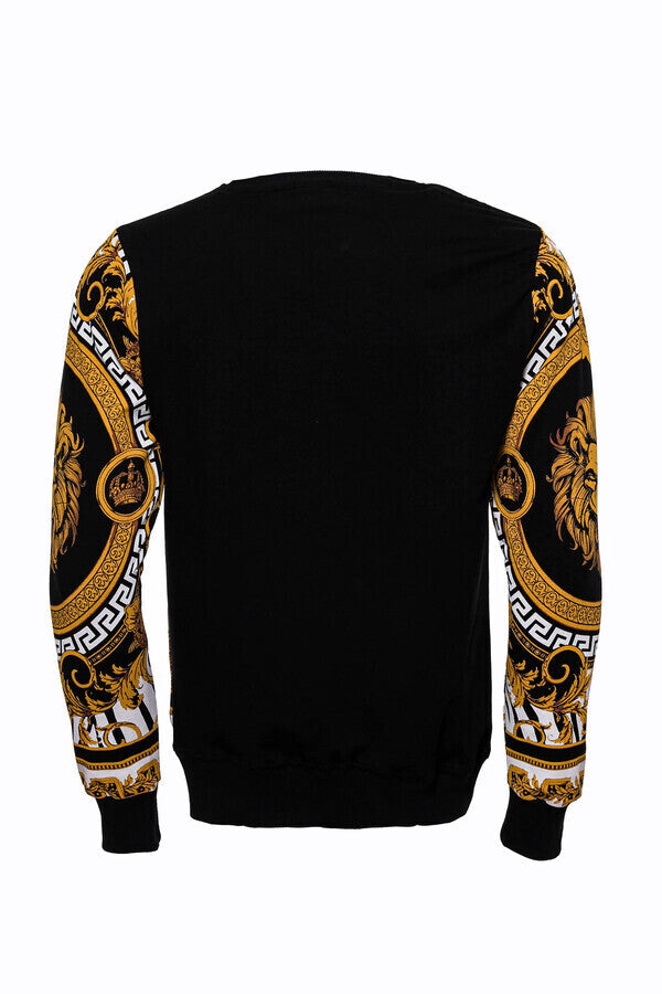 Black and gold sweatshirt hot sale mens