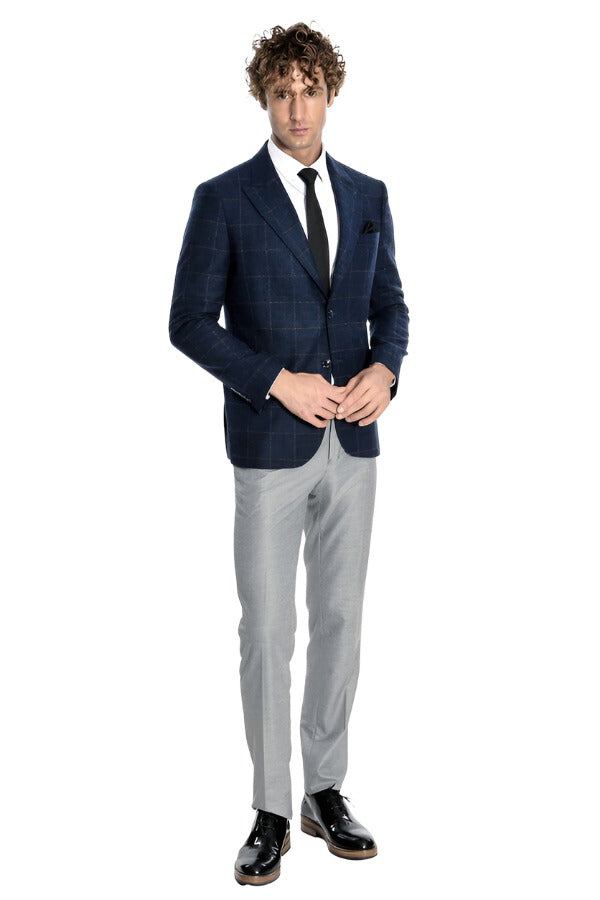 Boutique (Blazer + Vest + Trousers) Men's Fashion Business Elegant Casual  Plaid Is Being Decorated British Style Suit 3piece Set - AliExpress