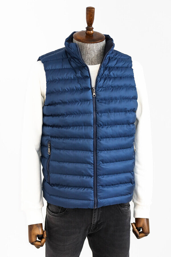 Blue down vest online