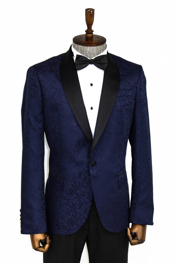 Blue evening jacket best sale