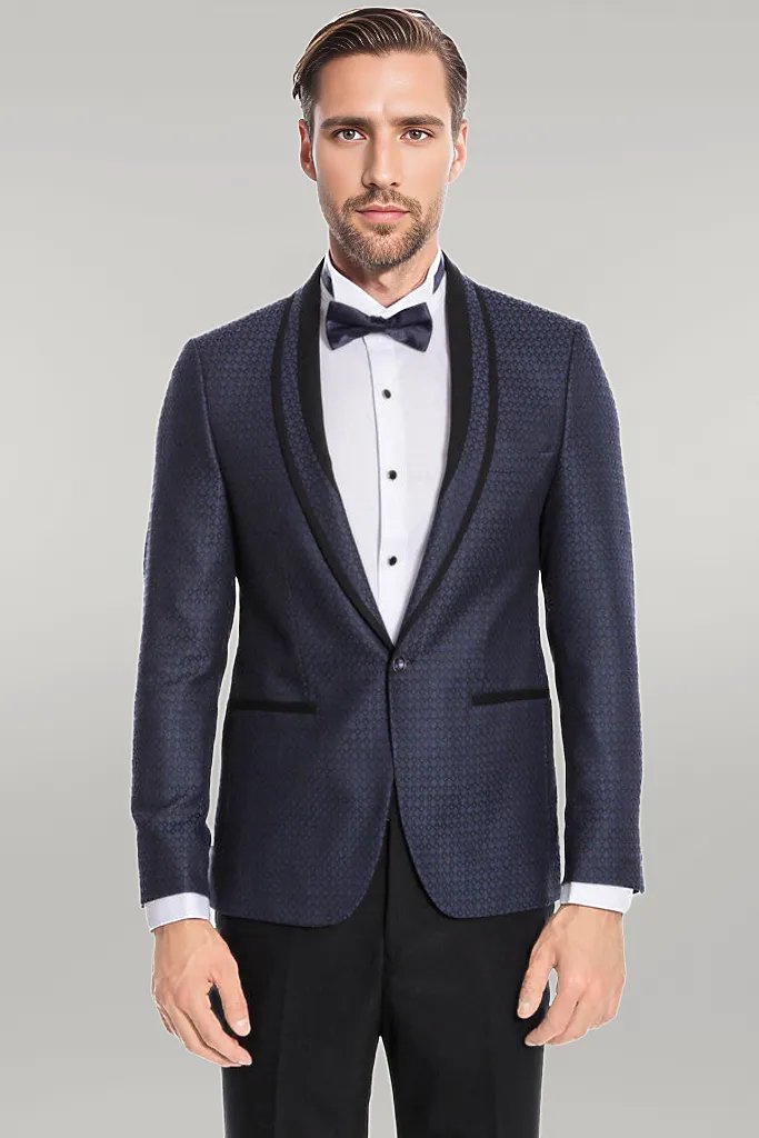 Navy blue tuxedo best sale