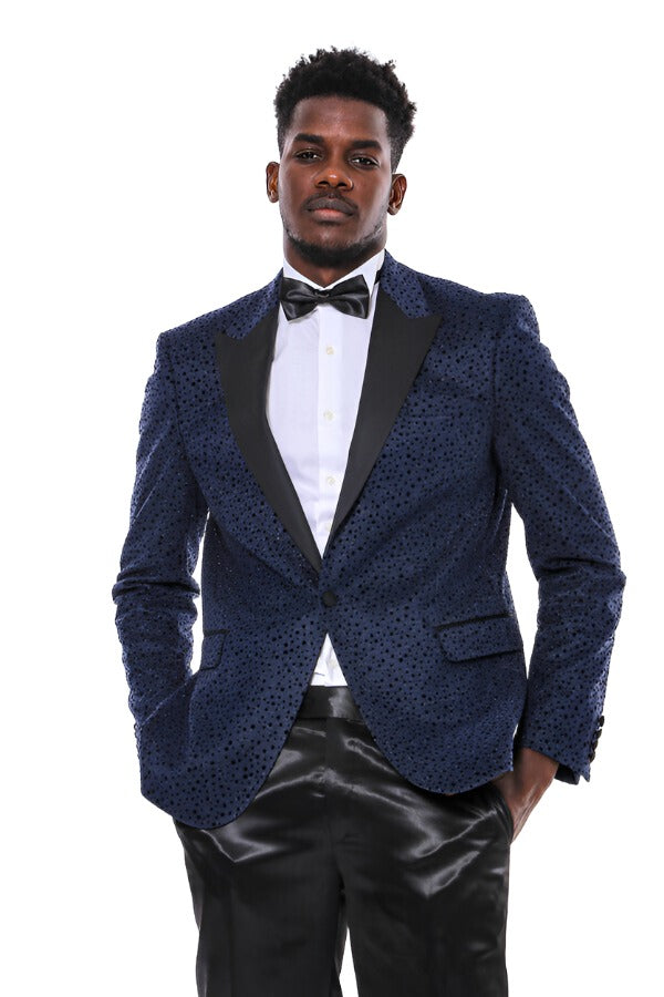 Shiny on sale blue blazer