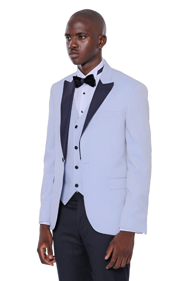 Light blue store wedding tux