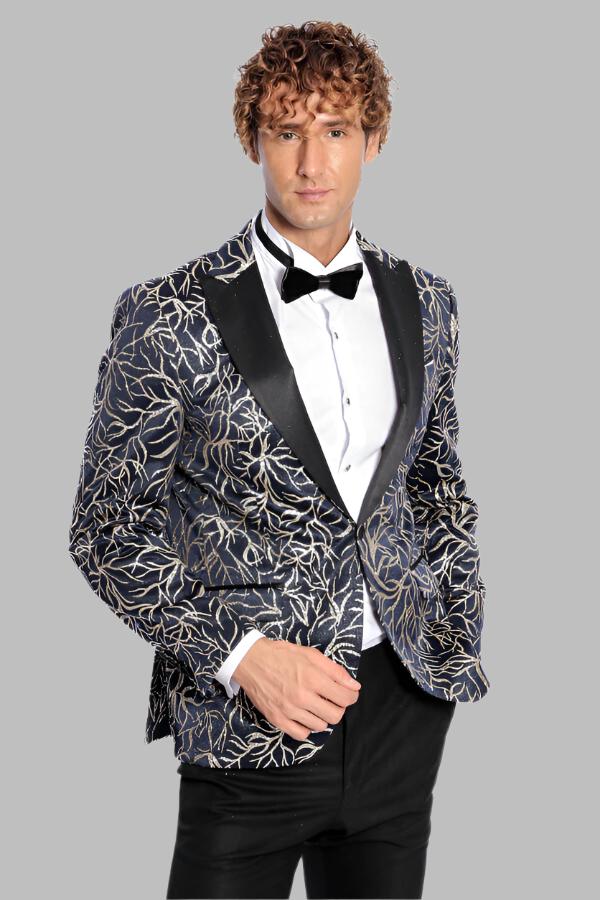 Patterned hotsell blazer men