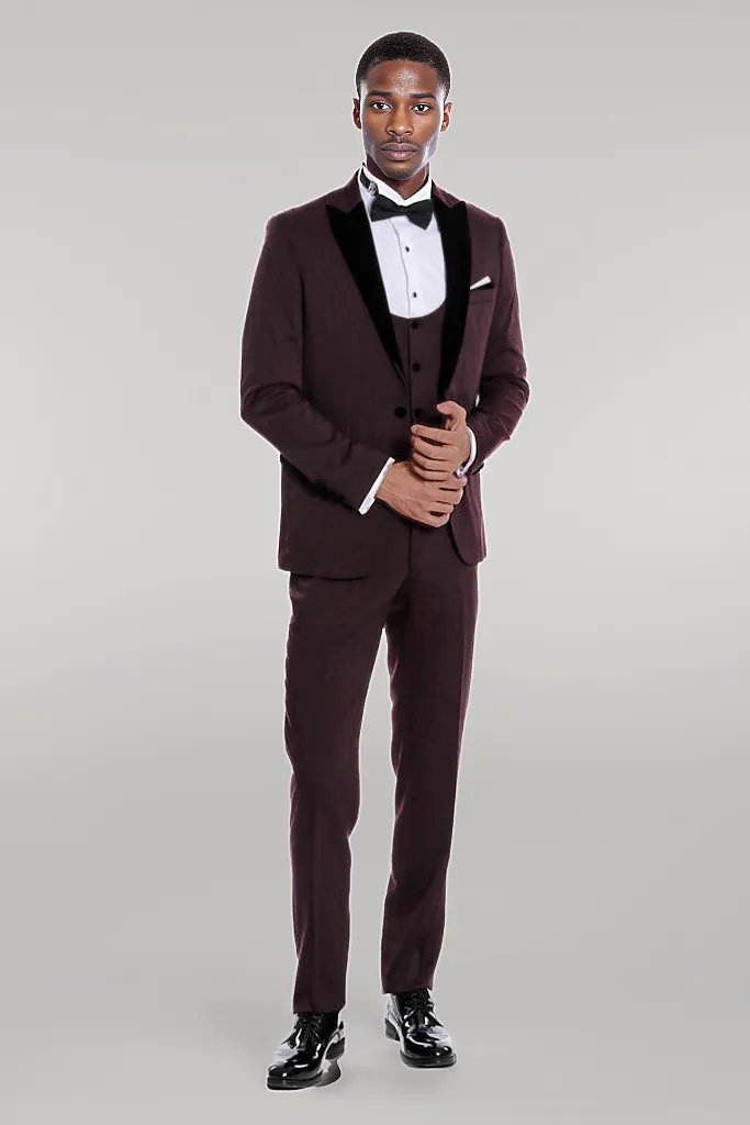 Burgundy Suits For Men Wessi